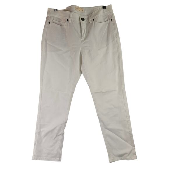 J. Jill White Authentic Fit Slim Ankle Jeans New with tags Size 6 Petite - Picture 1 of 7